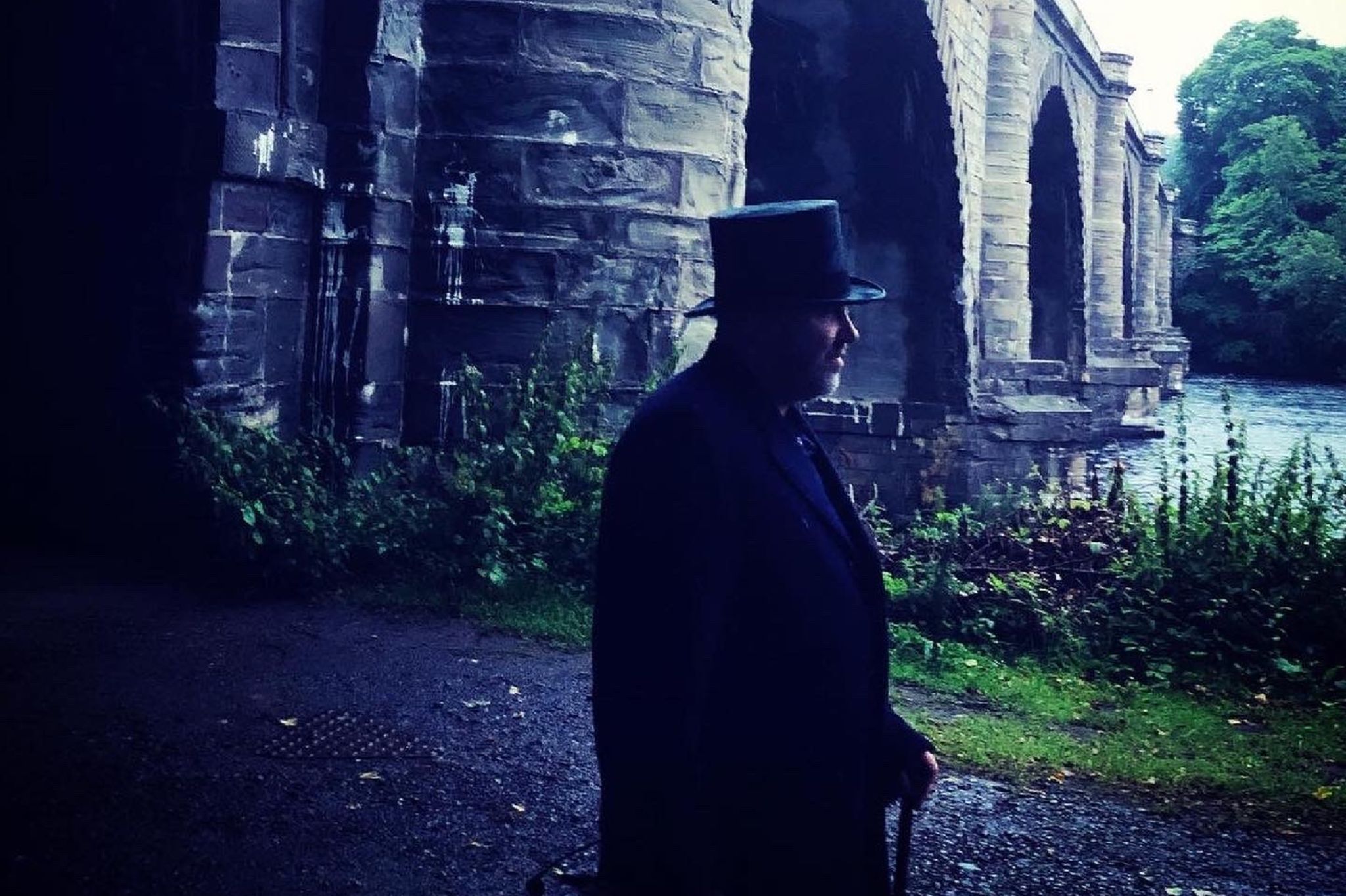 Underneath Dunkeld Bridge